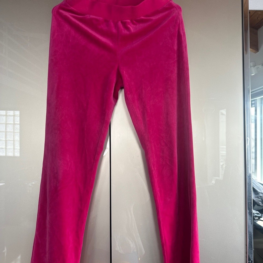 Juicy Couture Fuchsia Velvet Leggings